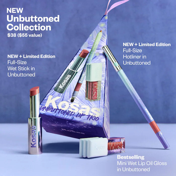 Pre-orden: Kosas | Unbuttoned Lip Set