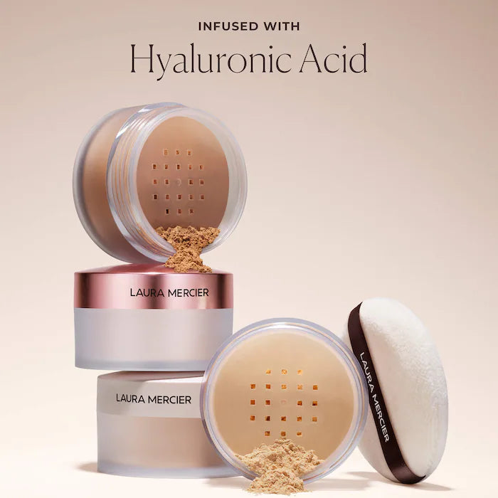 Pre-orden: Laura Mercier | Indulgent Icons Ultra-Blur Translucent Loose Setting Powder & Velour Puff Duo Gift Set