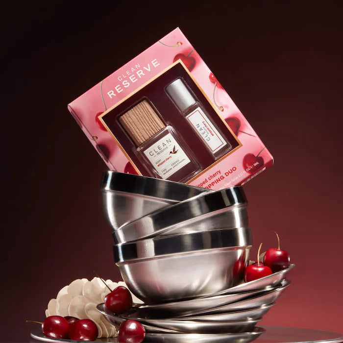 Pre-orden: CLEAN RESERVE | Mini Whipped Cherry Eau de Parfum Chart Topping Duo Gift Set