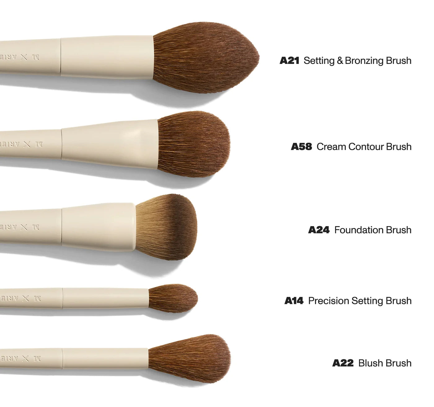 Morphe X Ariel | Signature Face 5-Piece Face Brush Set