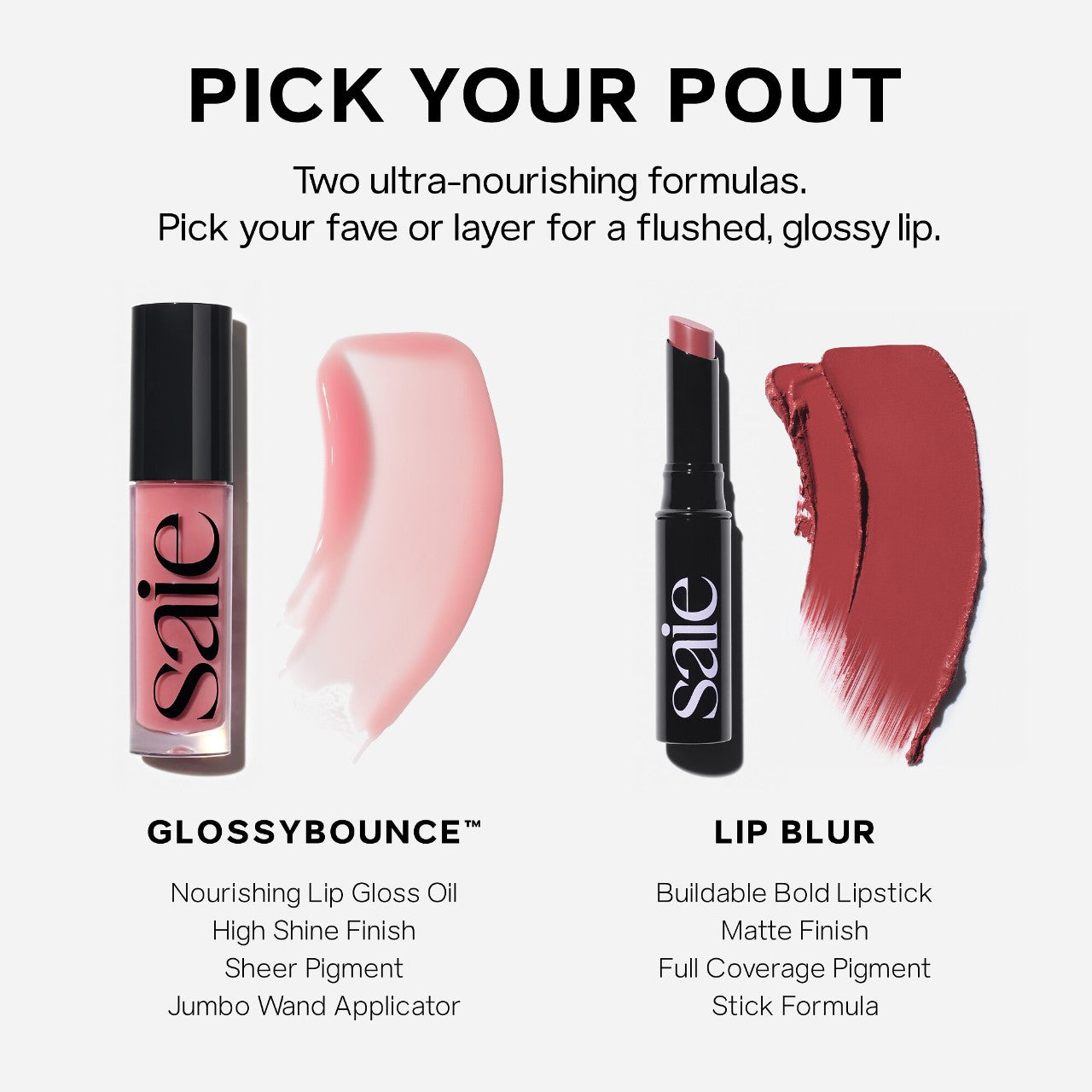 Saie | Glossybounce™ High-Shine Hydrating Lip Gloss Oil