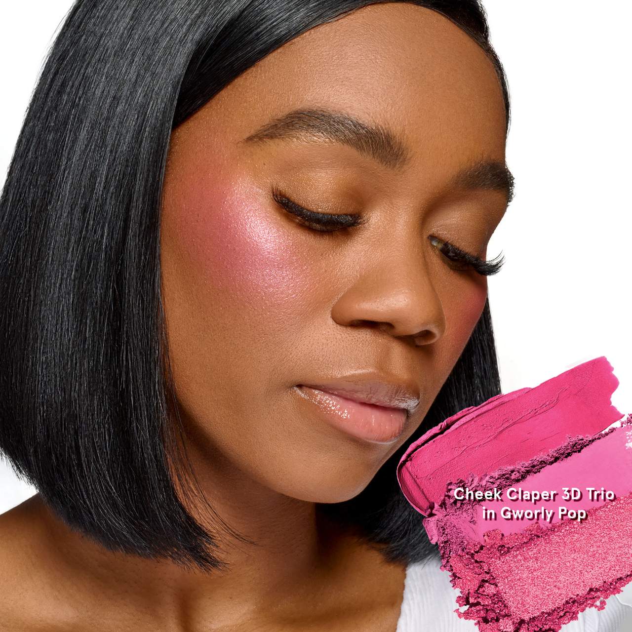 Pre orden: ONE/SIZE by Patrick Starrr | Cheek Clapper 3D Blush Trio Palette