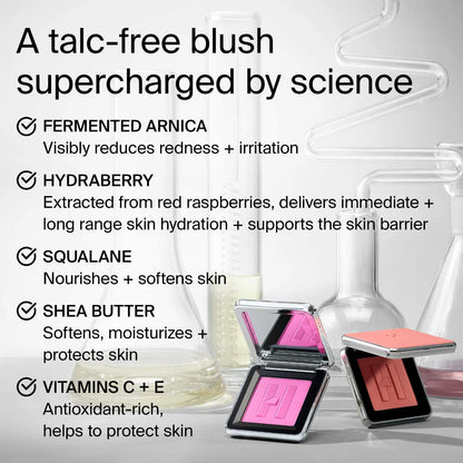 HAUS LABS BY LADY GAGA | Color Fuse Talc-Free Blush Powder With Fermented Arnica | Fire Moon