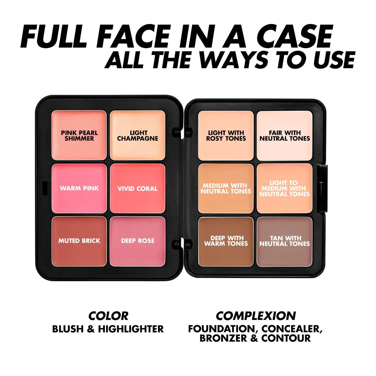 Pre Venta: MAKE UP FOR EVER HD | Skin Face Essentials - Full Face Cream Palette | Palette 1: Light to Medium
