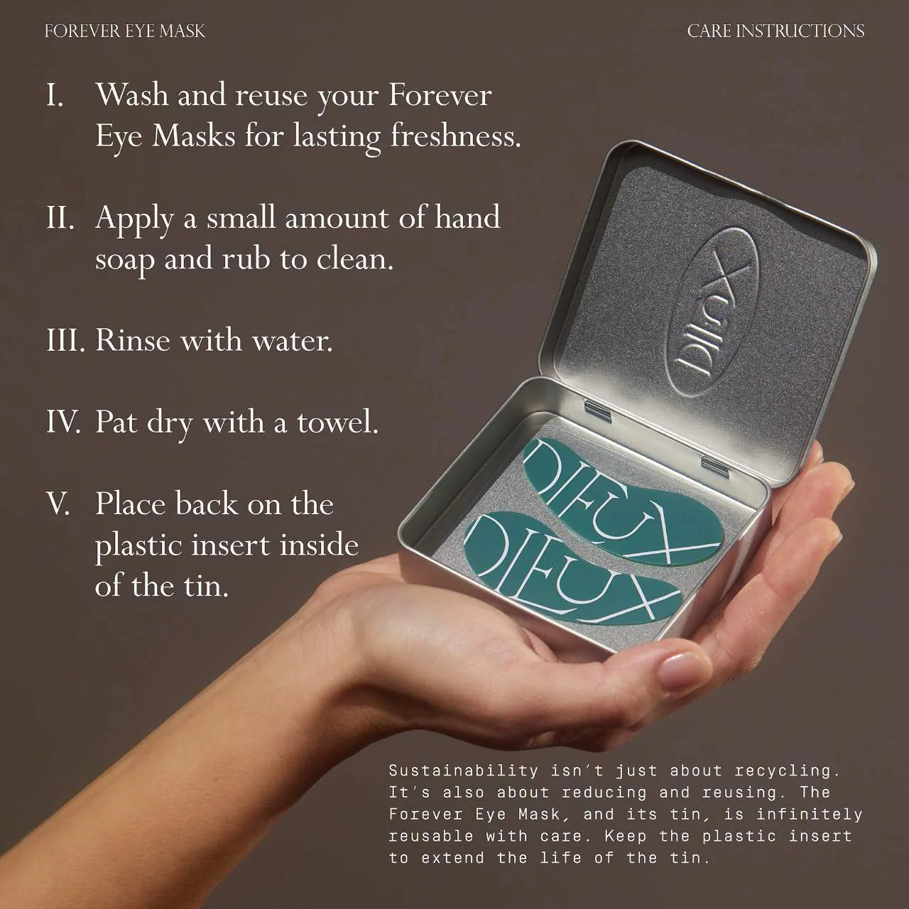 Pre orden: Dieux | Forever Eye Mask Reusable 100% Silicone Patches