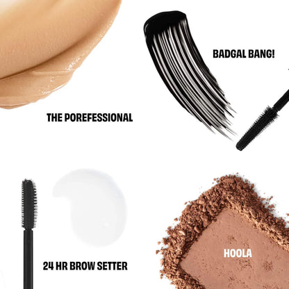 Pre Venta: Benefit | Cosmetics A-List Bestsellers Mini Mascara, Brow Gel, Bronzer, & Primer Set