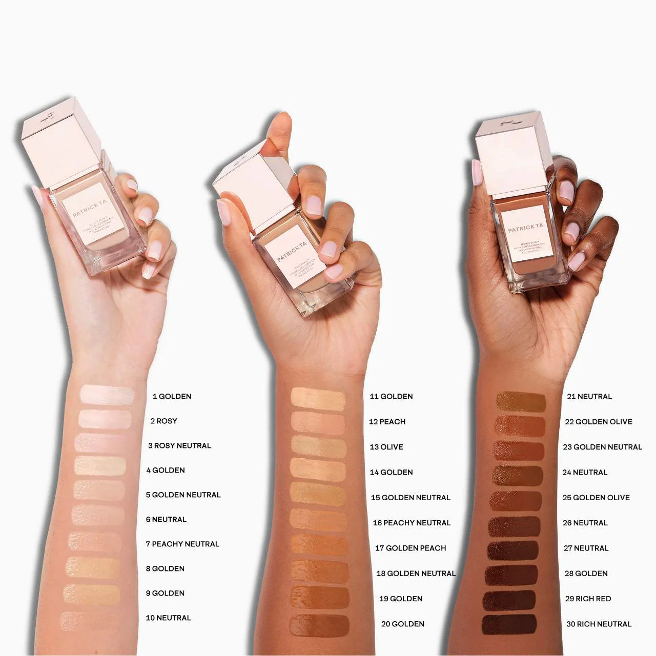 Pre orden: Patrick Ta | Major Skin Hydra-Luxe Luminous Skin Perfecting Foundation