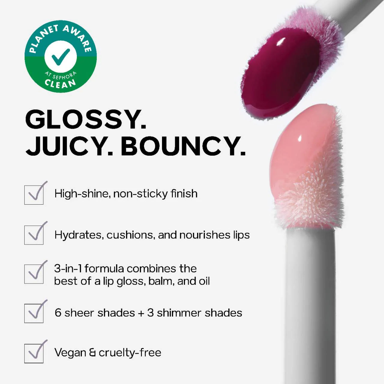 Pre orden: Saie | Glossybounce Lip Gloss Oil Duo