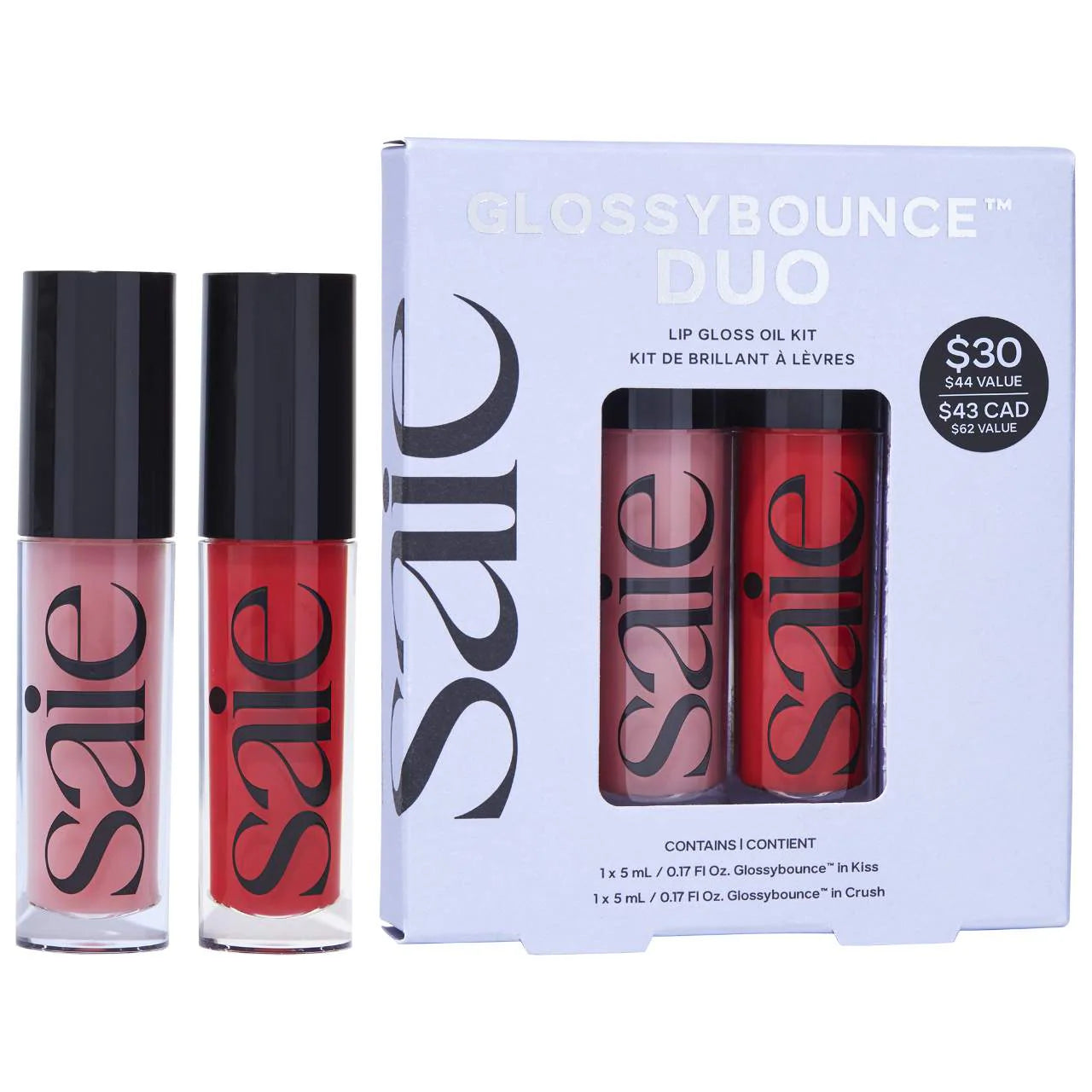 Pre orden: Saie | Glossybounce Lip Gloss Oil Duo