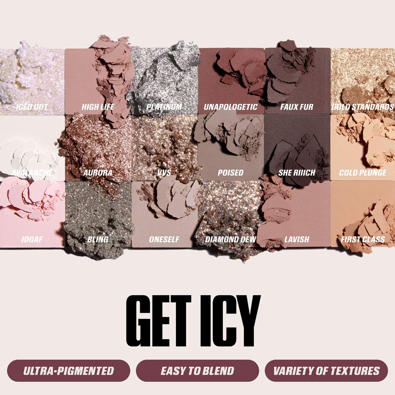 Pre orden: HUDA BEAUTY | Icy Nude Eyeshadow Palette