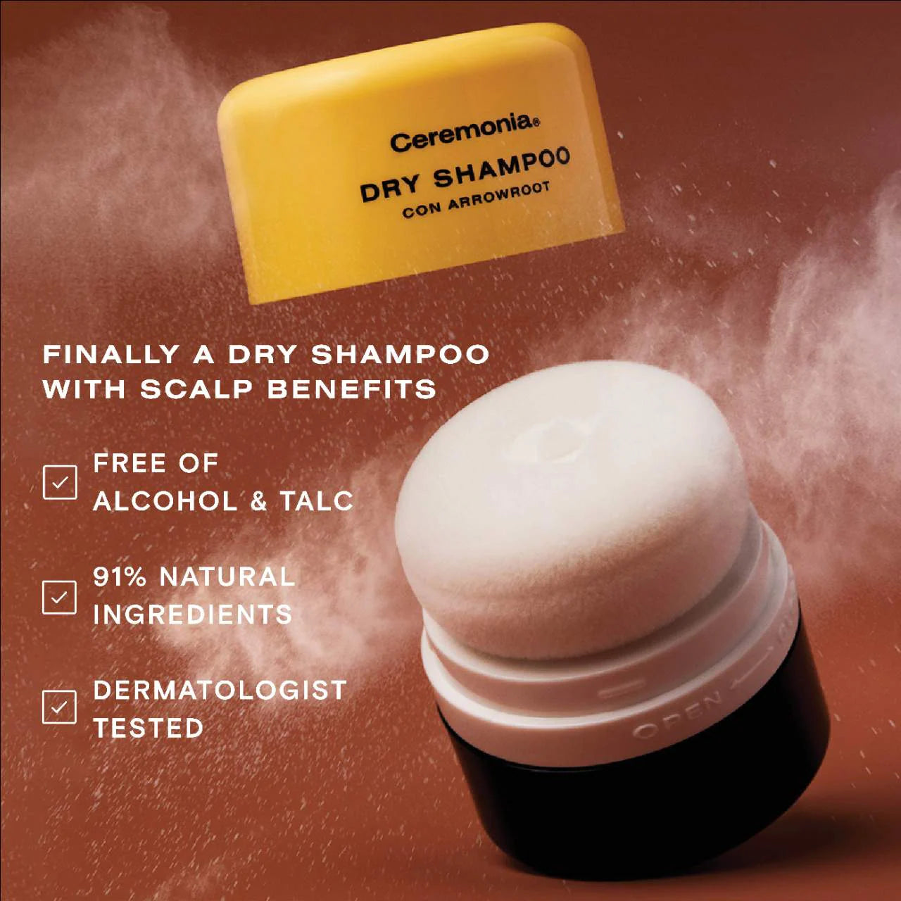 Pre orden: Ceremonia | Dry Shampoo Powder Pouf for Balanced Scalp