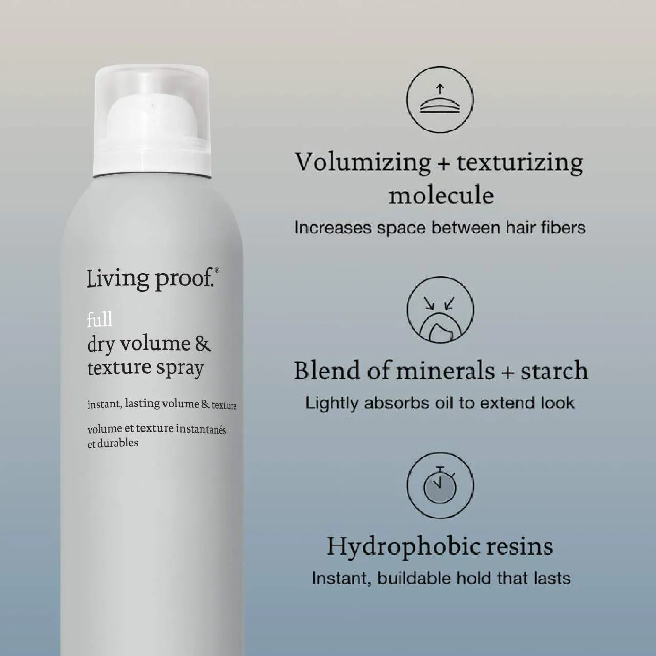 Pre orden: Living Proof | Mini Full Shampoo, Conditioner and Texture Spray Set