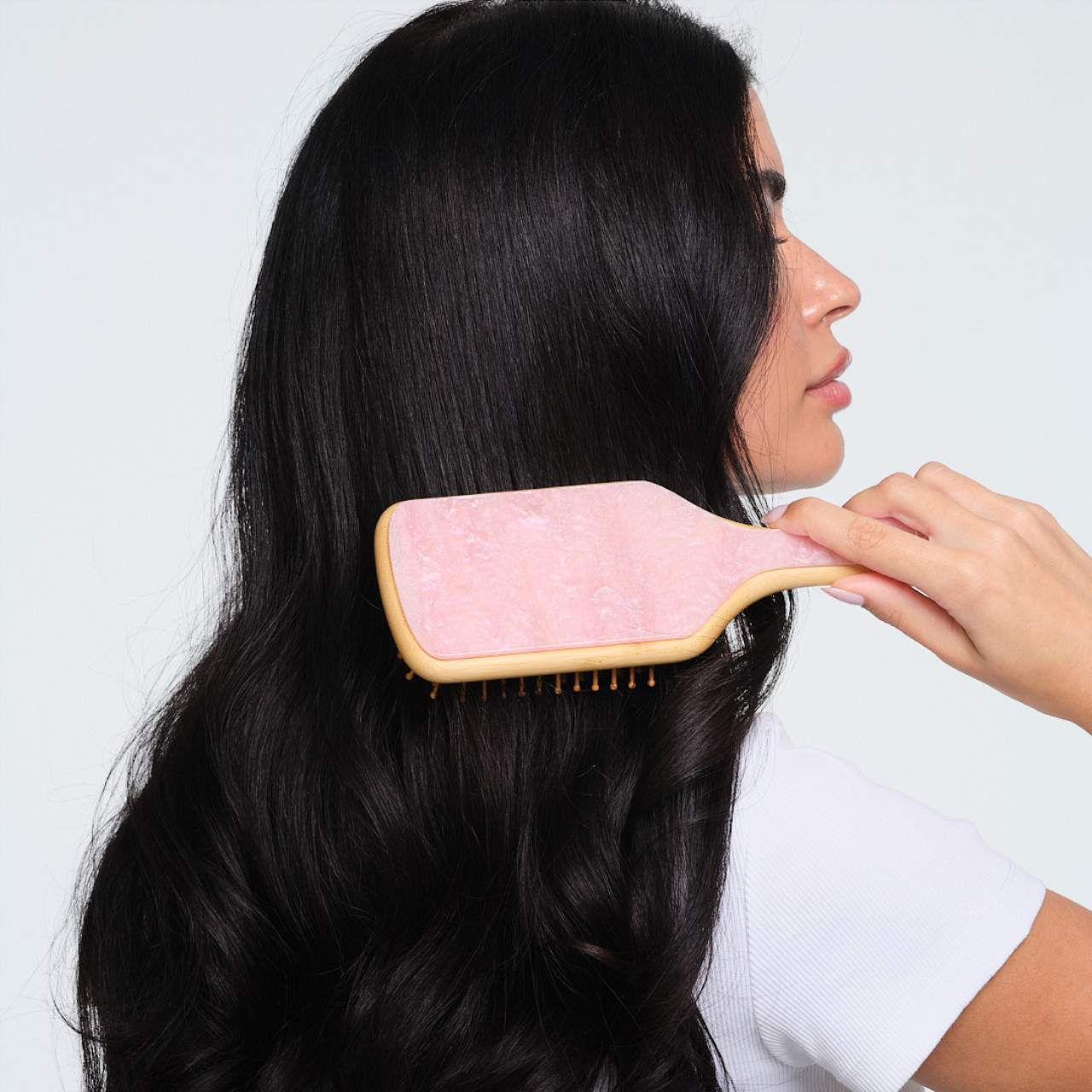 Pre orden: Emi Jay | Bamboo Paddle Hair Brush in Pink Sugar