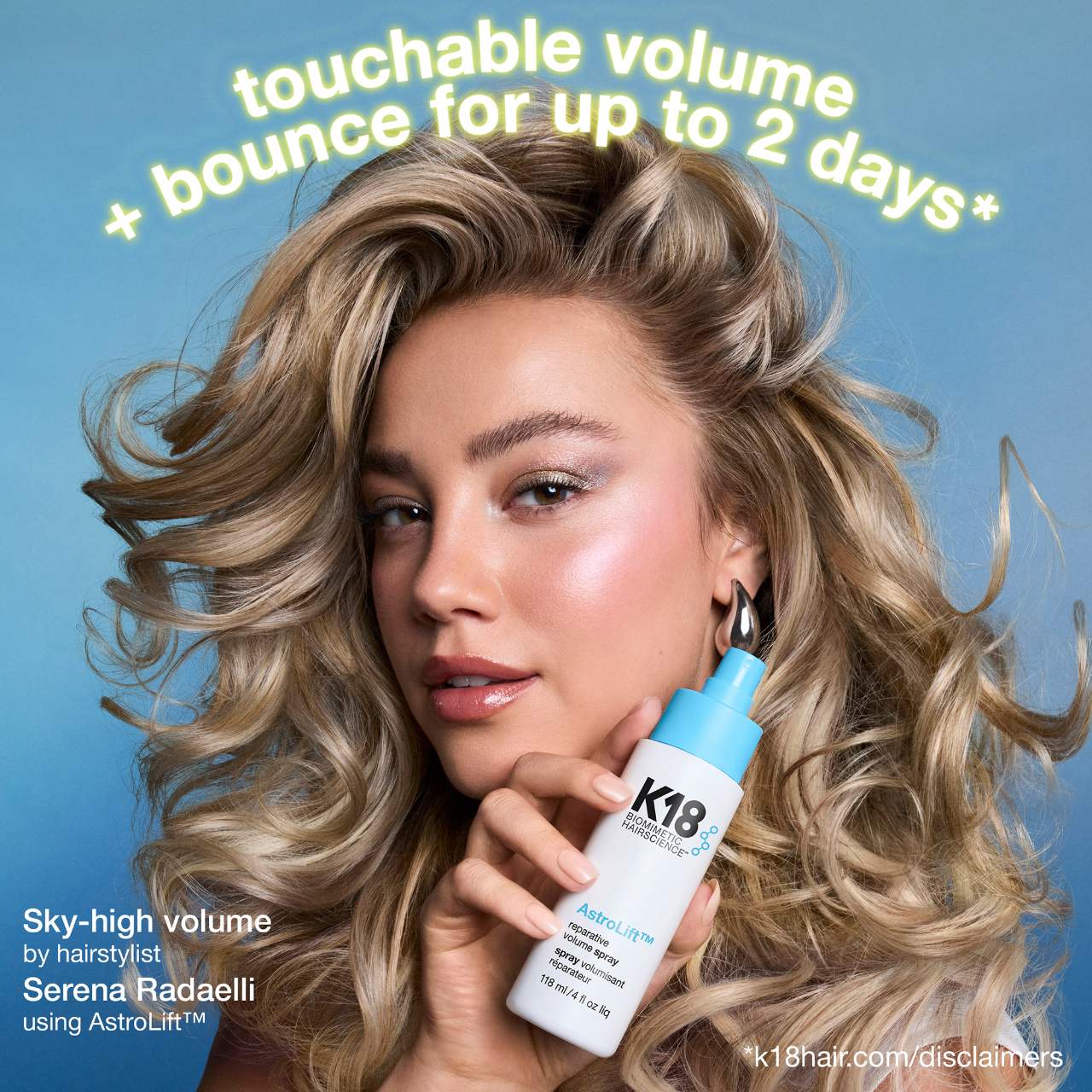 Pre-order: K18 Biomimetic | Hairscience AstroLift™ Reparative Volume Spray