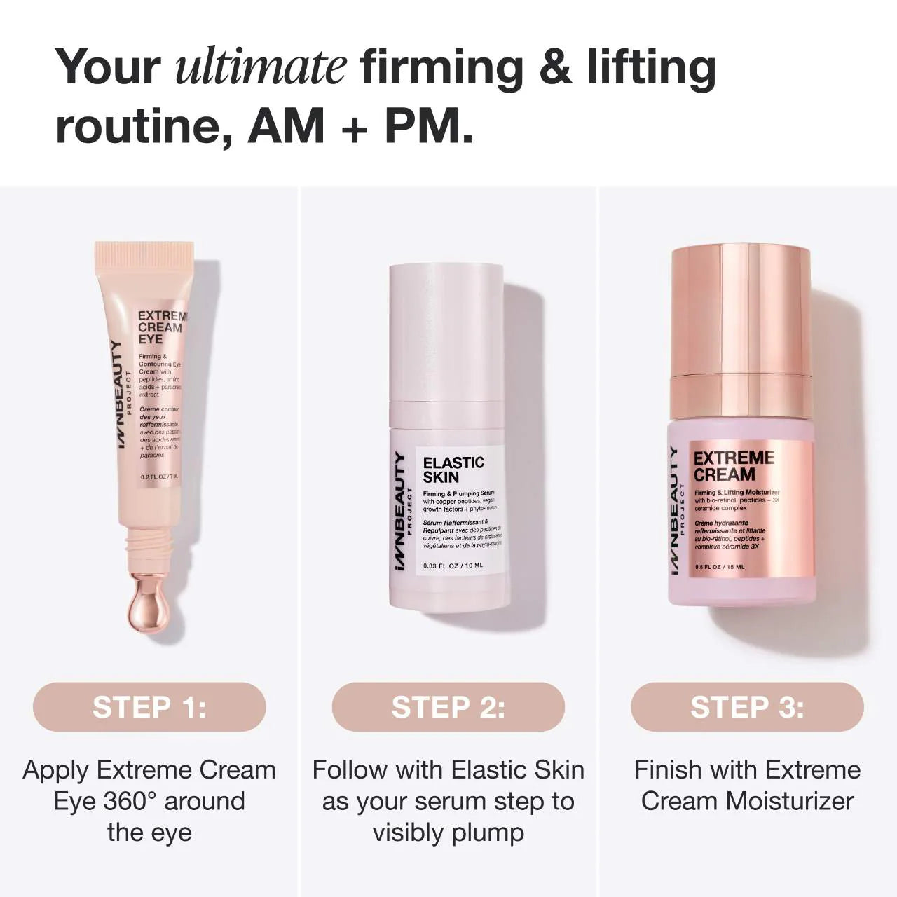 Pre orden: iNNBEAUTY PROJECT | Firming Essentials Travel Skincare Kit