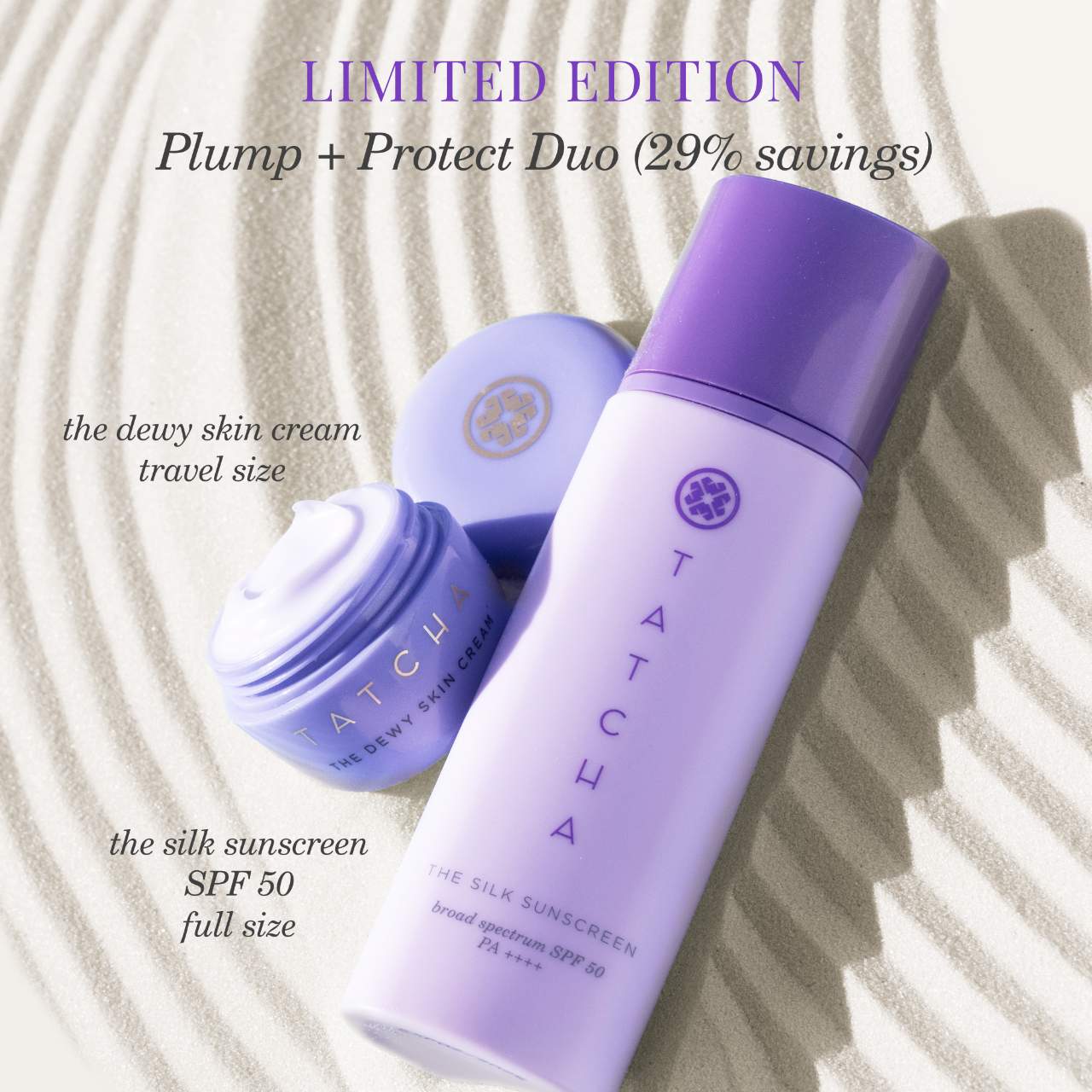 Pre orden: Tatcha | Plump + Protect SPF 50 Hydration + Sunscreen Duo
