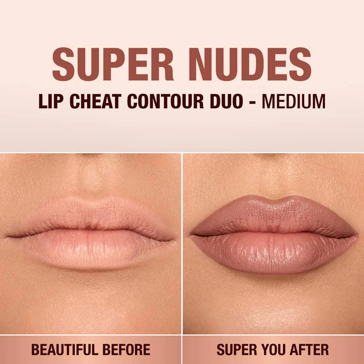 Pre orden: Charlotte Tilbury | Super Nudes Lip Cheat Contour Duo Lip Liner