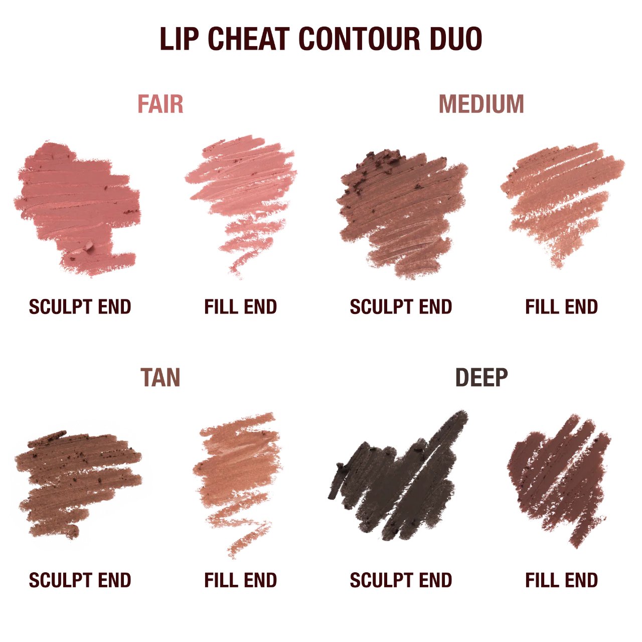Pre orden: Charlotte Tilbury | Super Nudes Lip Cheat Contour Duo Lip Liner