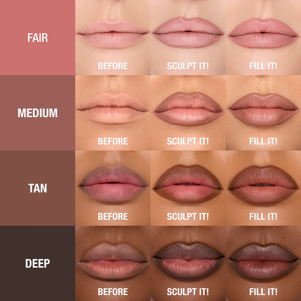 Pre orden: Charlotte Tilbury | Super Nudes Lip Cheat Contour Duo Lip Liner