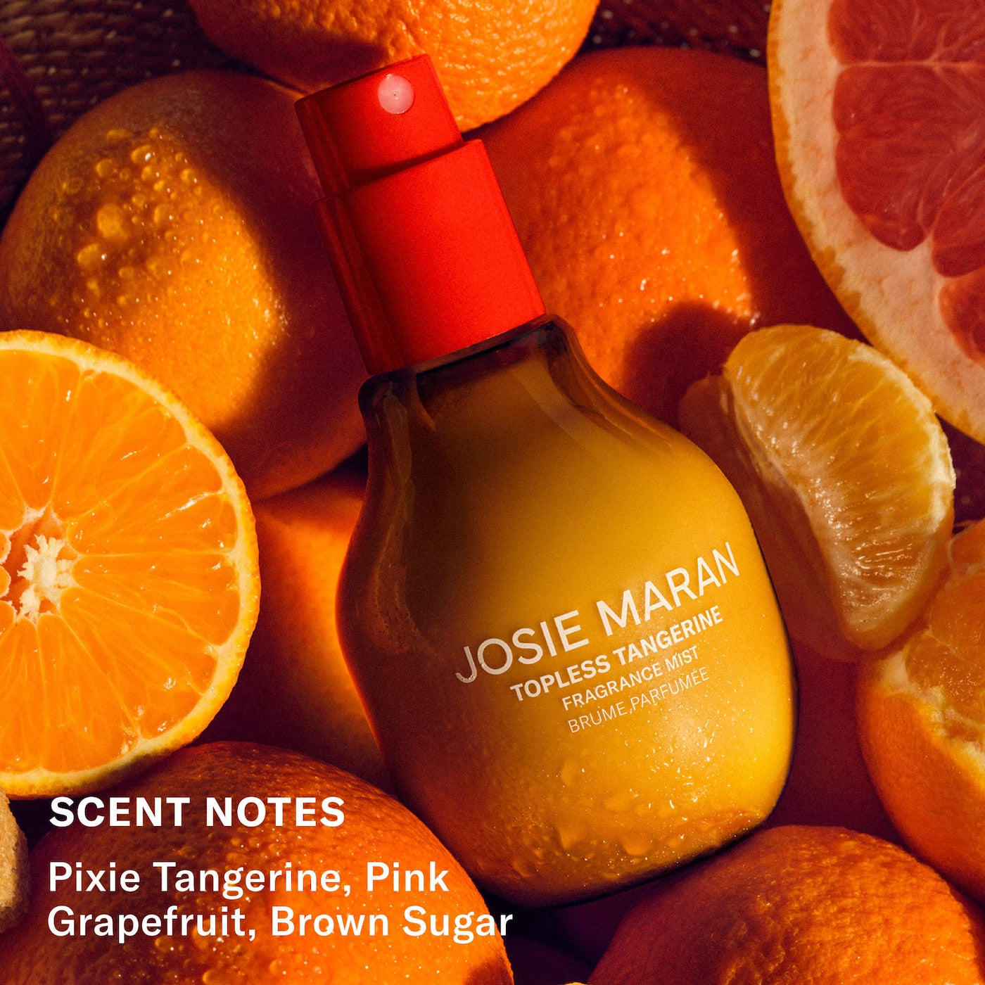 Pre-order:Josie Maran | Body + Hair Fragrance Mist with 100% Natural Scents | Topless Tangerine