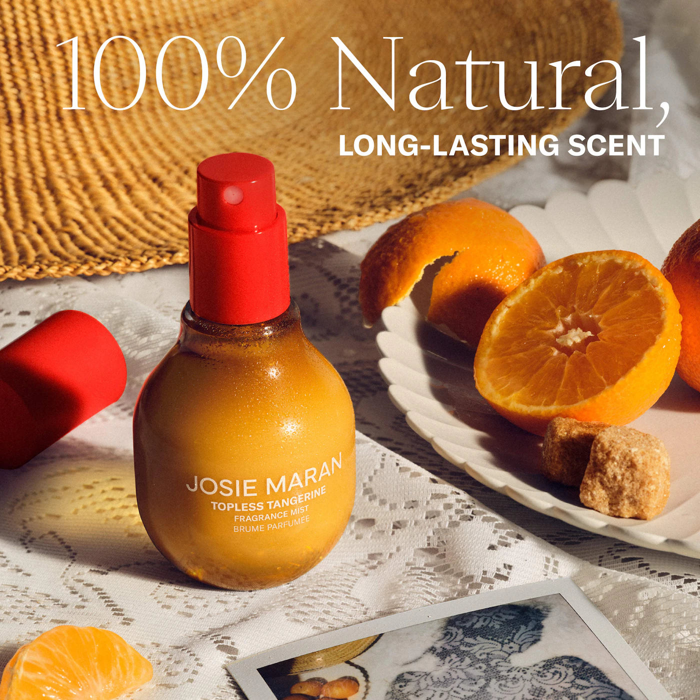 Pre-order:Josie Maran | Body + Hair Fragrance Mist with 100% Natural Scents | Topless Tangerine