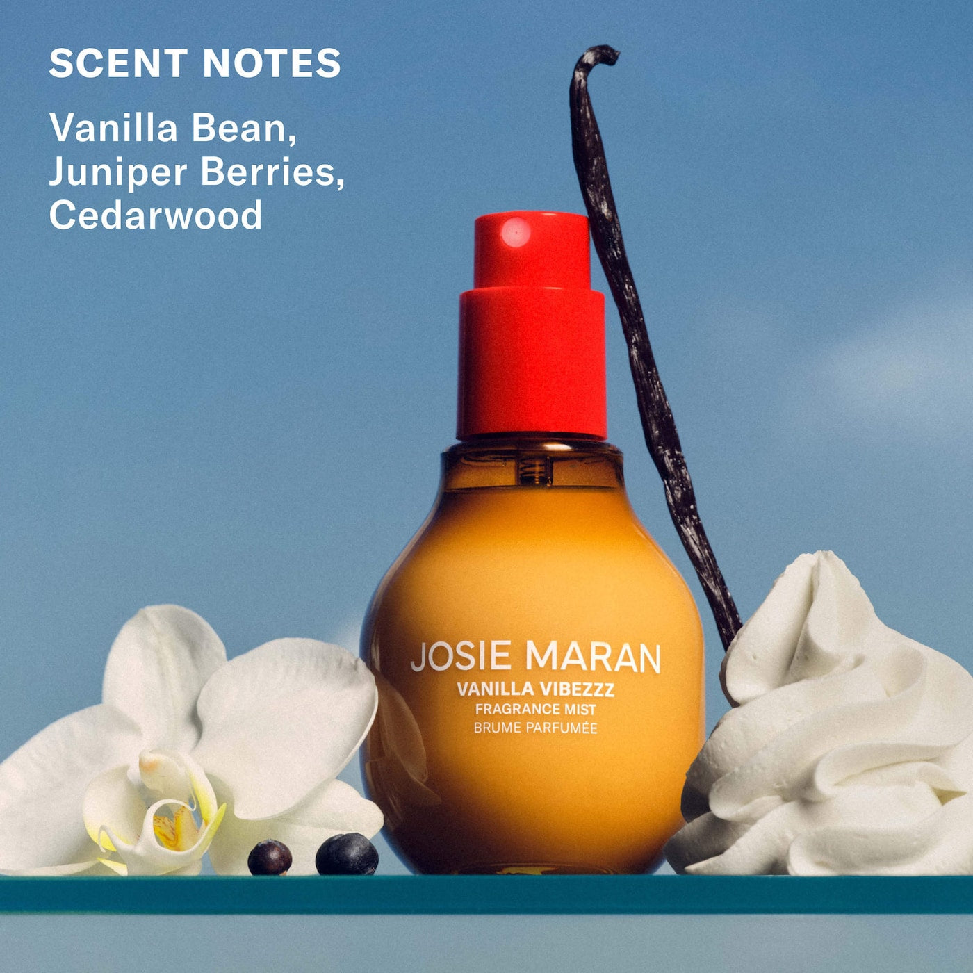 Pre-order: Josie Maran | Vanilla Vibezzz - Body + Hair Fragrance Mist with 100% Natural Scents