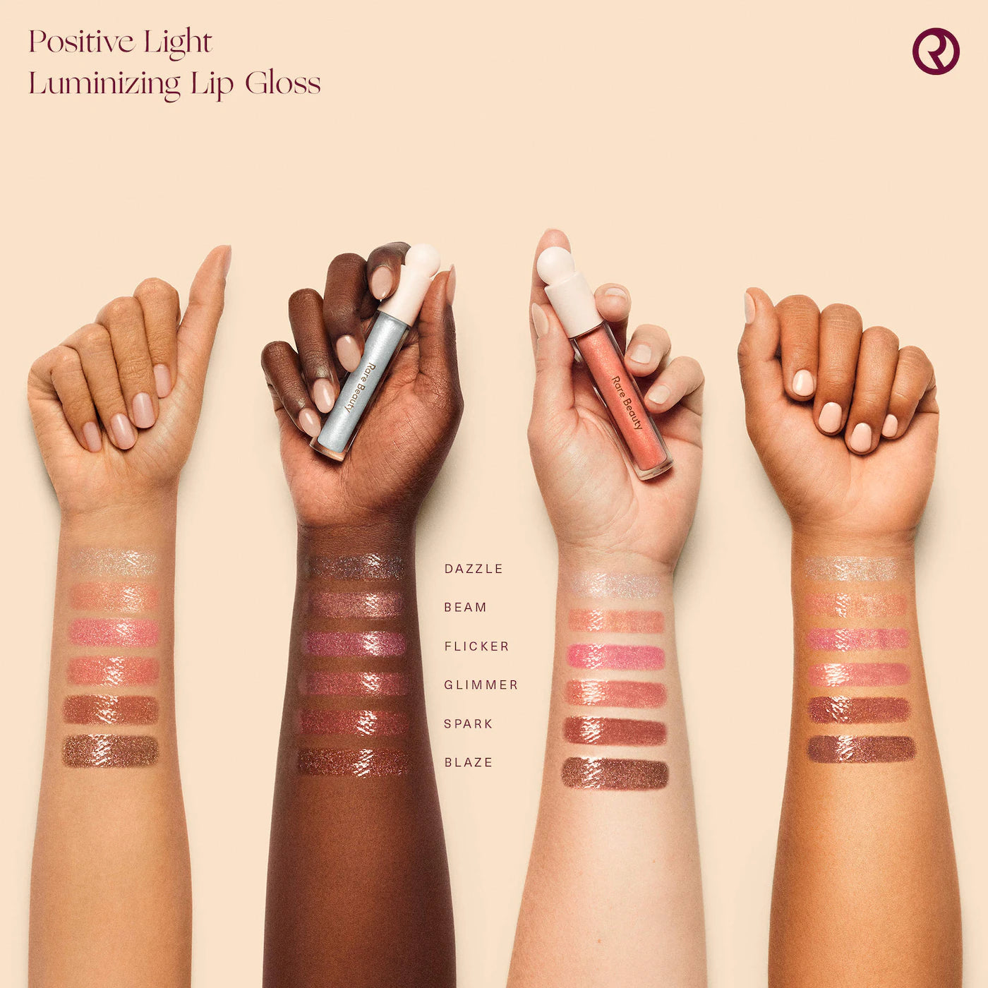 Pre-order: Rare Beauty by Selena Gomez | Positive Light Luminizing Lip Gloss