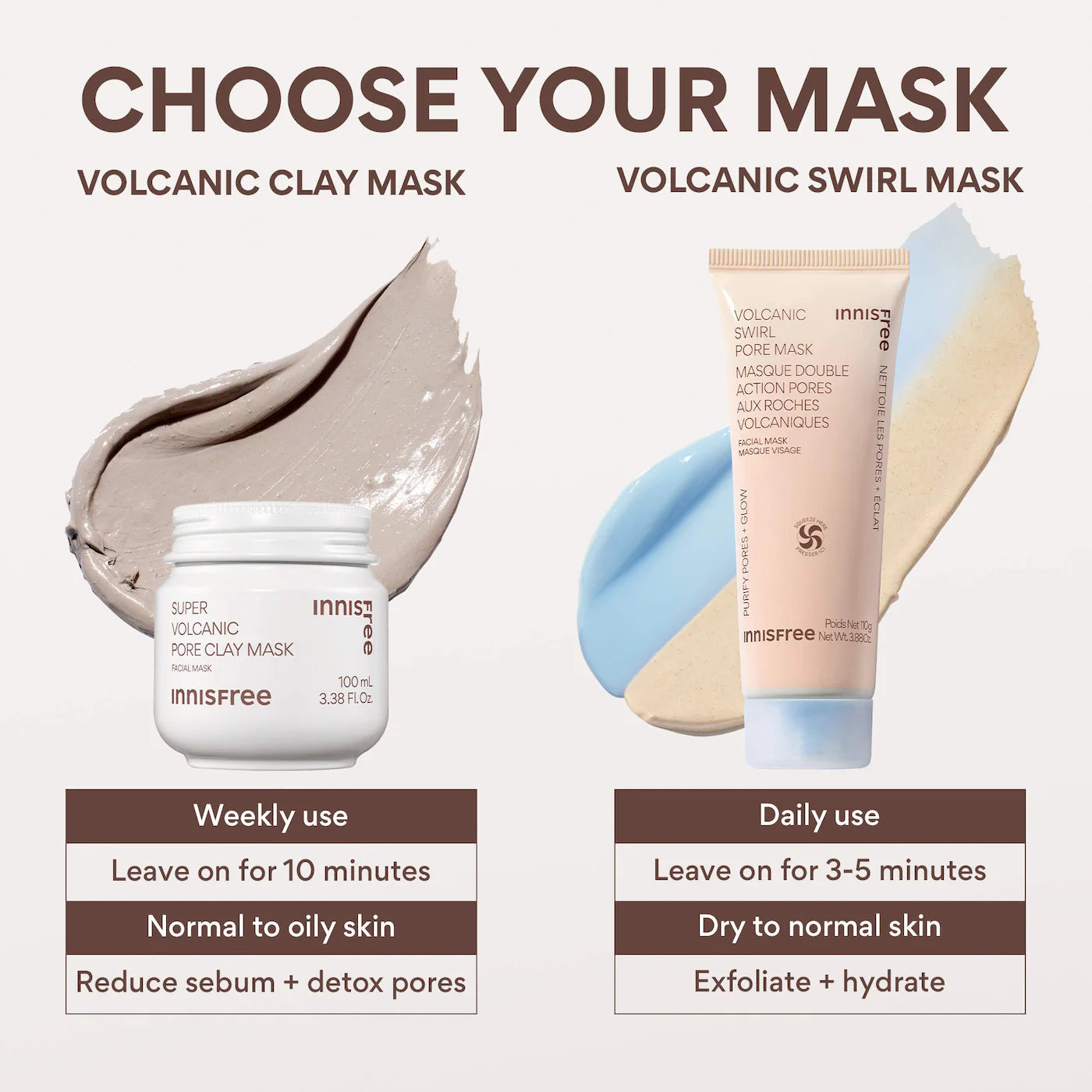 Pre-order: innisfree | Volcanic Swirl Exfoliating Pore Mask