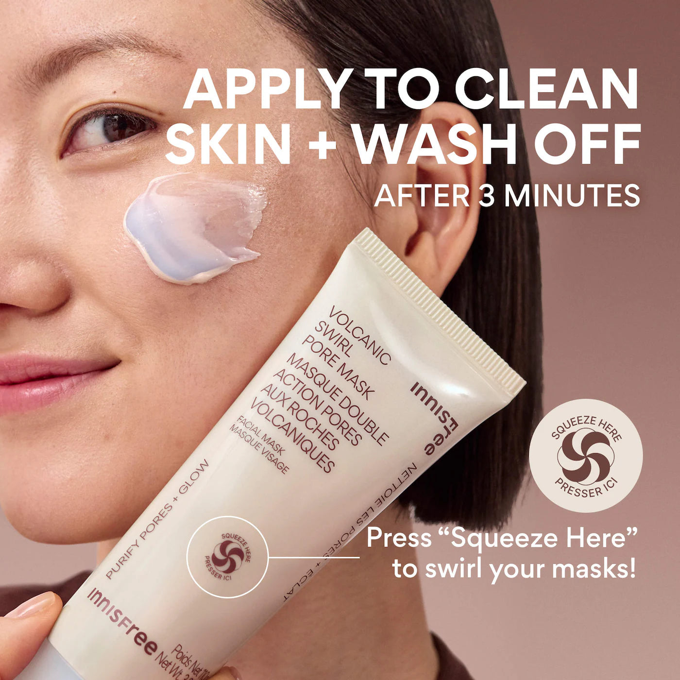 Pre-order: innisfree | Volcanic Swirl Exfoliating Pore Mask
