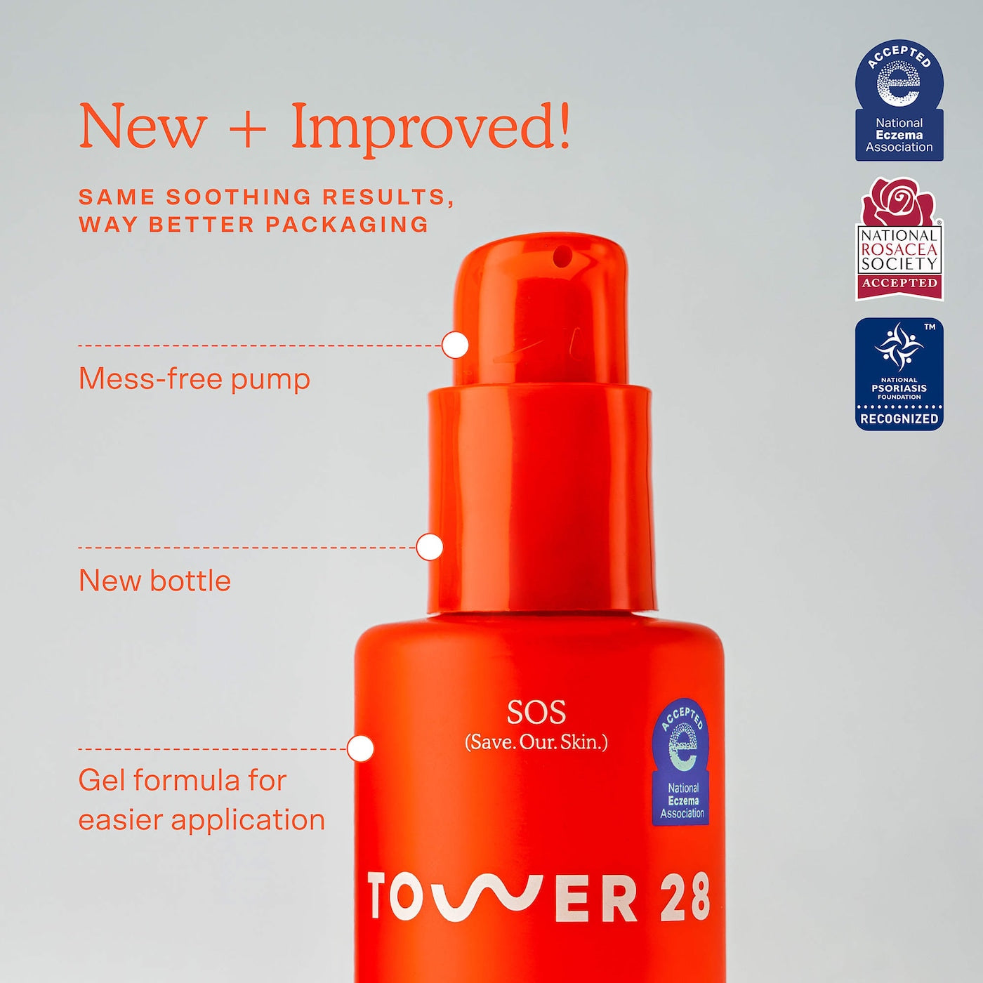 Pre-orden: Tower 28 Beauty | SOS Intensive Redness Relief Serum with Hypochlorous Acid