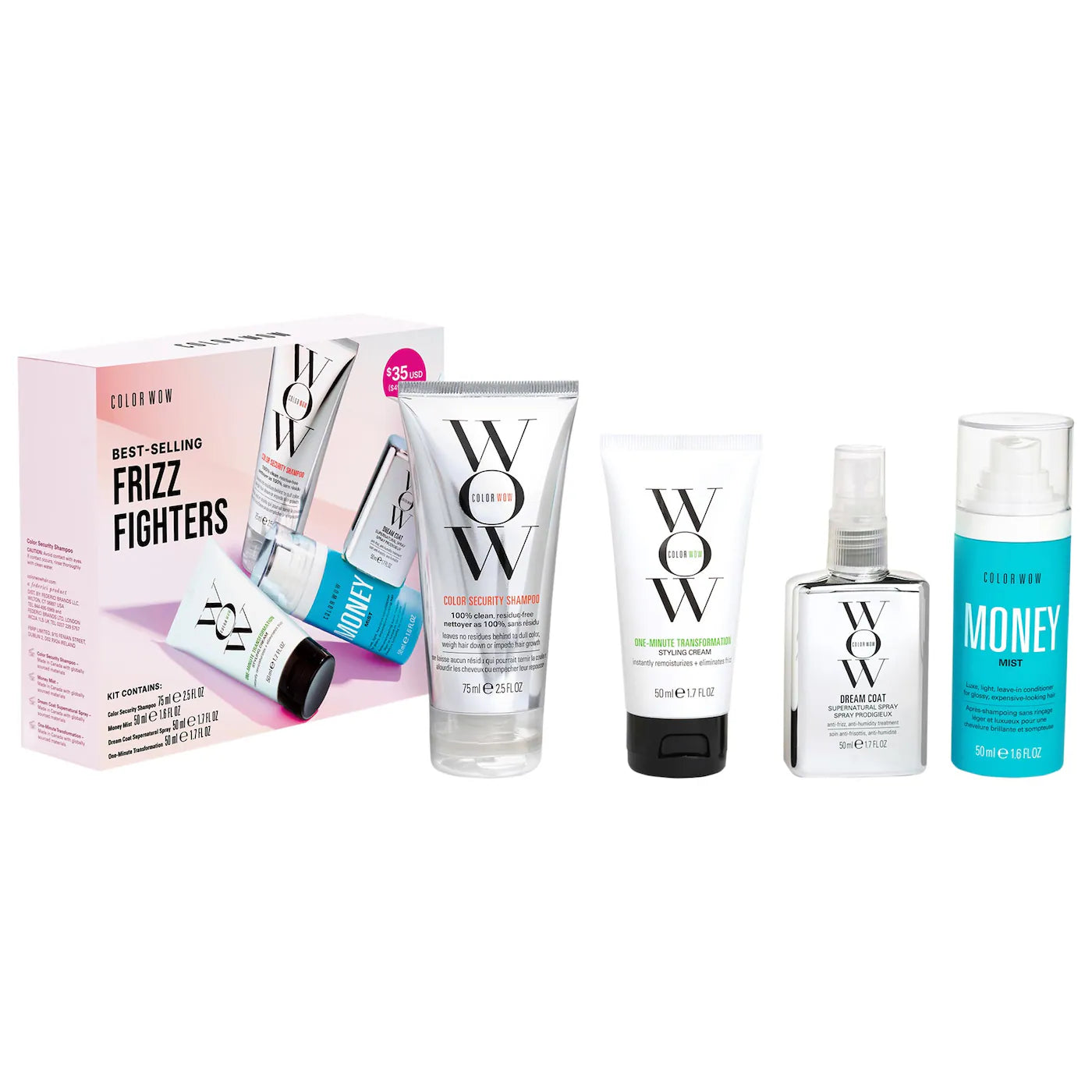 Pre-order: COLOR WOW | Best-Selling Frizz Fighters Hair Value Set