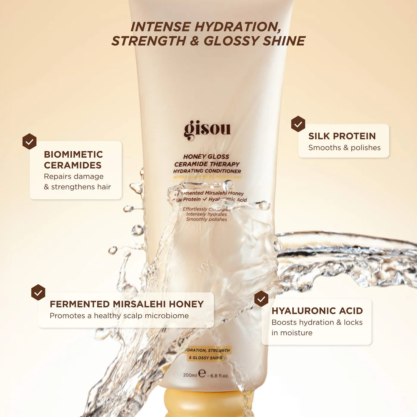 Pre-order: Gisou | Honey Gloss Ceramide Therapy Hydrating Conditioner