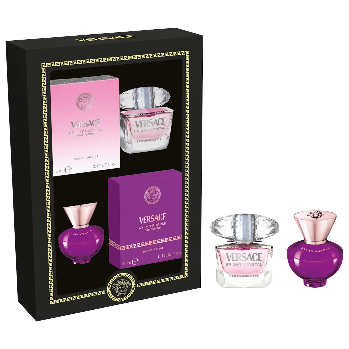 Pre-orden: Versace | Mini Dylan Purple & Bright Crystal Perfume Set