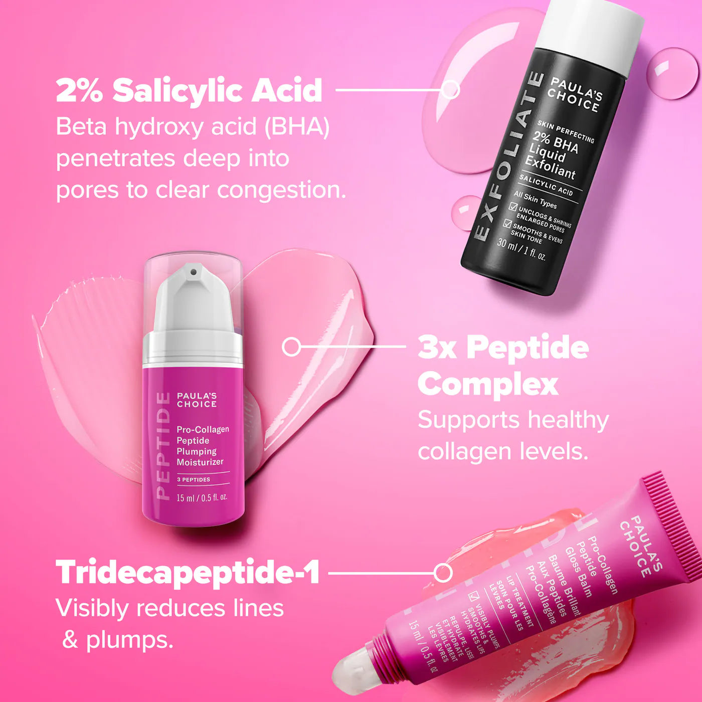 Pre-orden: Paula's Choice | Plump & Glow 3-Step Kit for Clear, Firm Skin