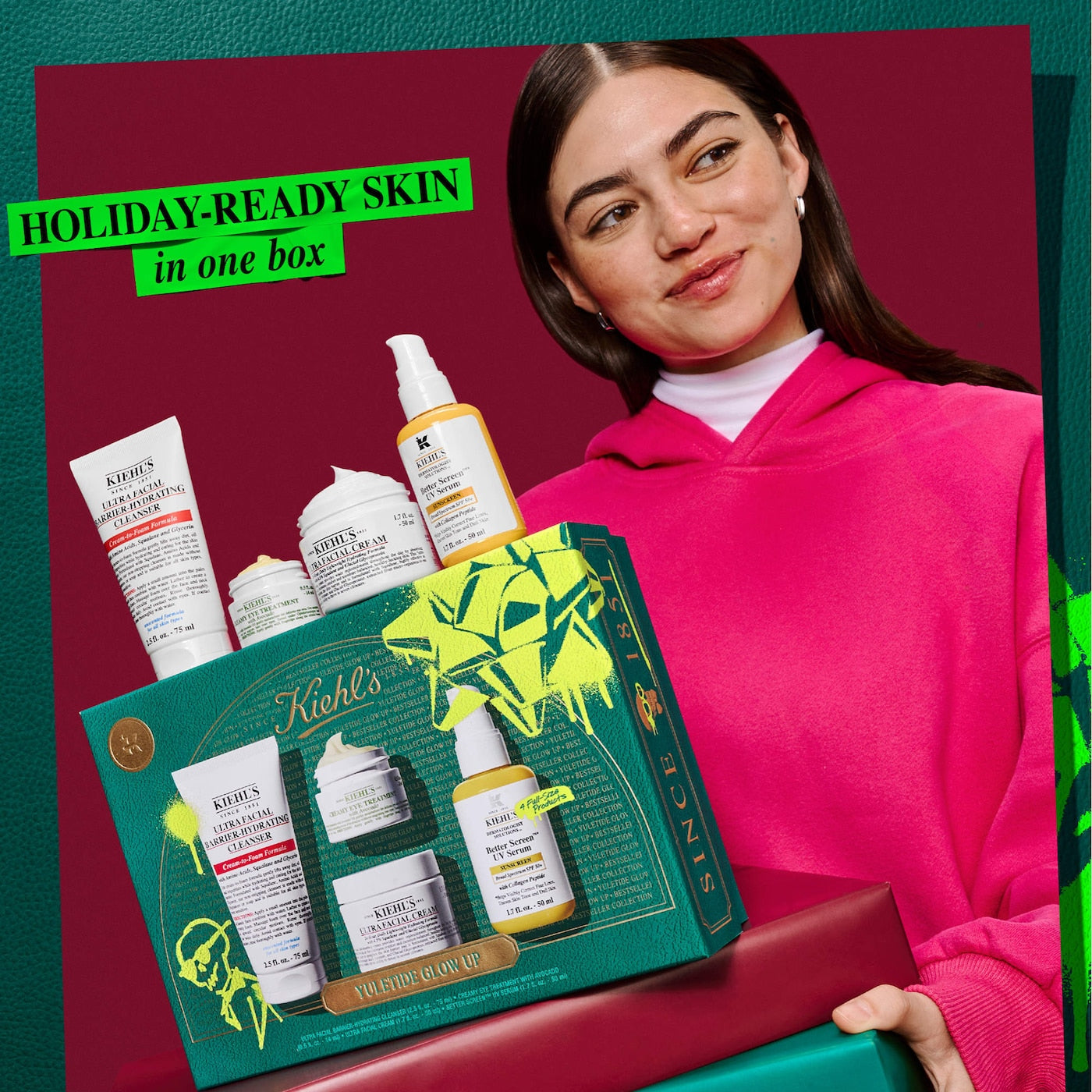 Pre-orden: Kiehl's Since 1851 | Yuletide Glow Skincare Gift Set