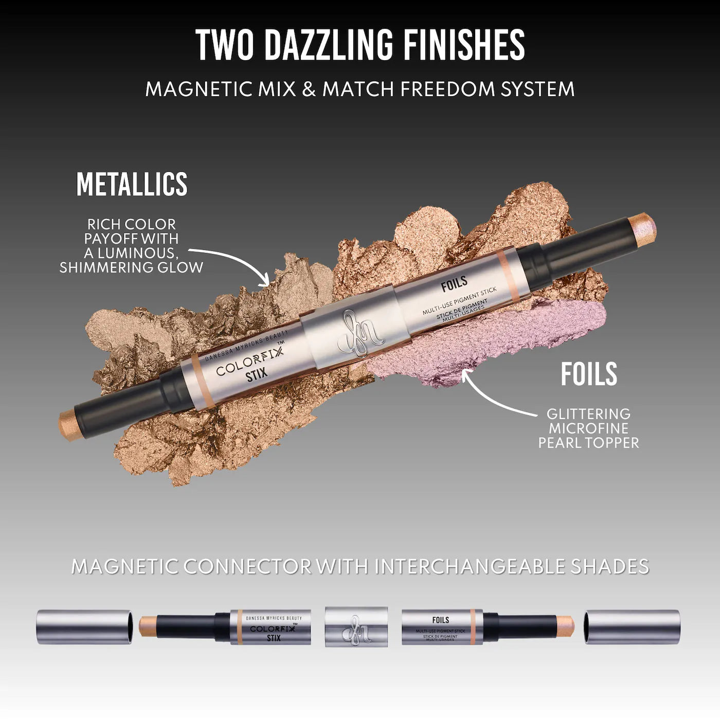 Pre-order: Danessa Myricks Beauty | Colorfix Stix - Multi-Use Pearl Pigment Stick for Eye, Cheek & Lip
