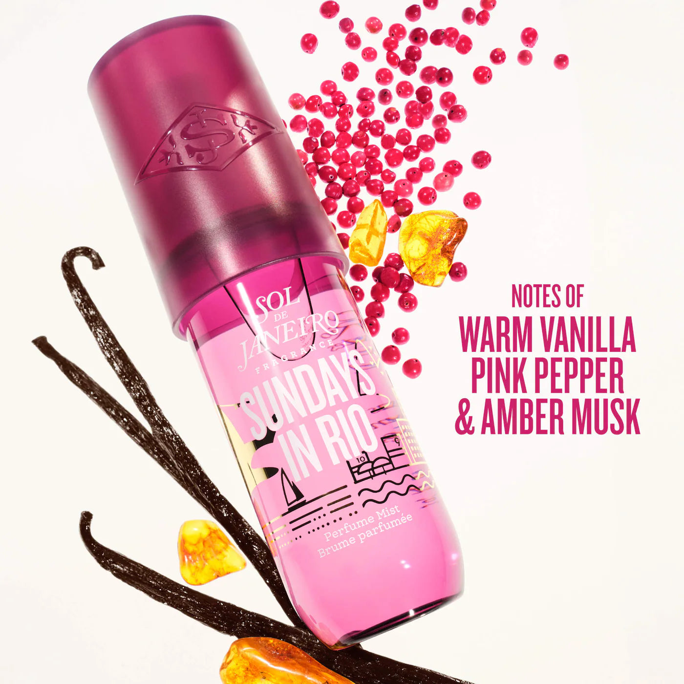 Pre-orden: Sol de Janeiro | Sundays in Rio Warm Vanilla Hair & Body Perfume Mist