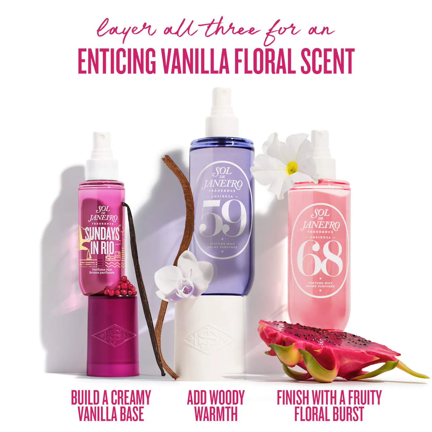 Pre-orden: Sol de Janeiro | Sundays in Rio Warm Vanilla Hair & Body Perfume Mist