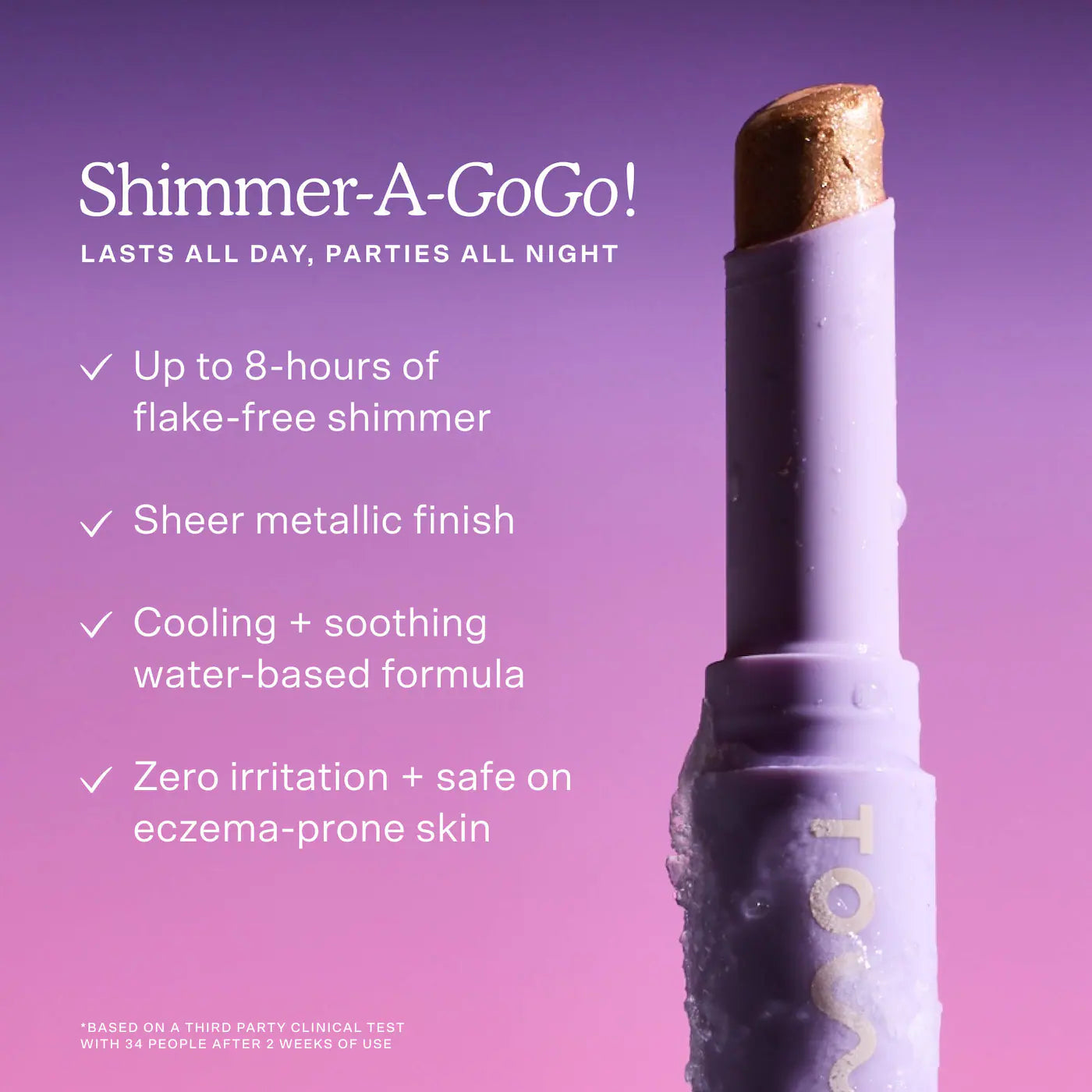 Pre-orden: Tower 28 Beauty | GoGo Cooling Shimmer 8H Eyeshadow Stick