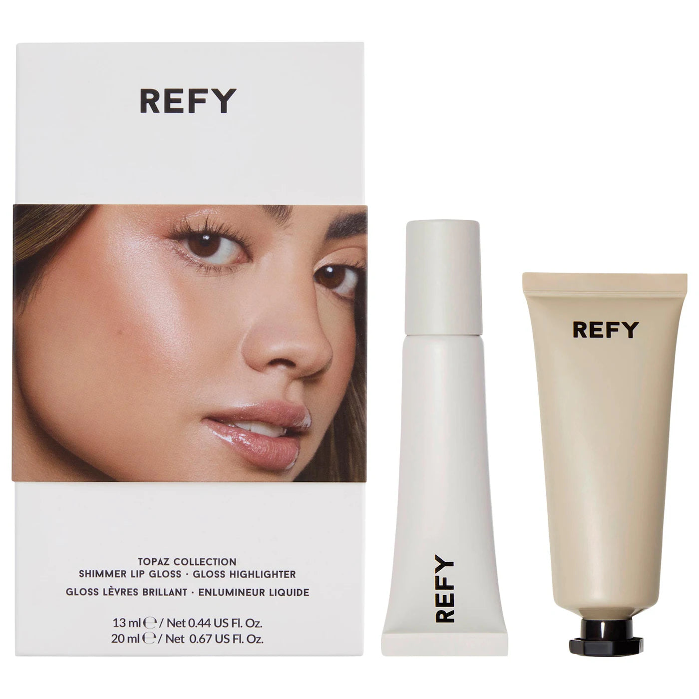 Pre-order: REFY | Topaz Collection: Shimmer Lip Gloss & Liquid Highlighter Set