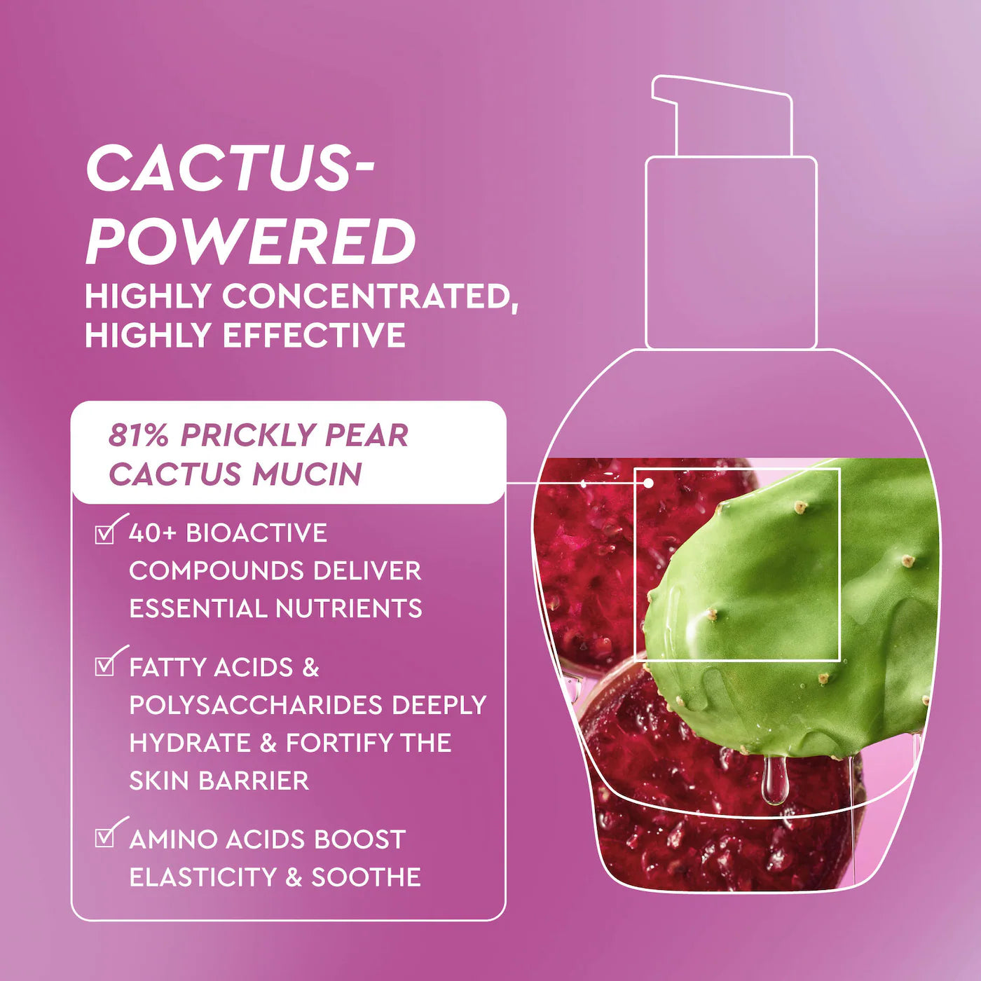 Pre-orden: Glow Recipe | Prickly Pear Peptide Bouncy + Hydrating Skin Barrier Vegan Mucin Serum