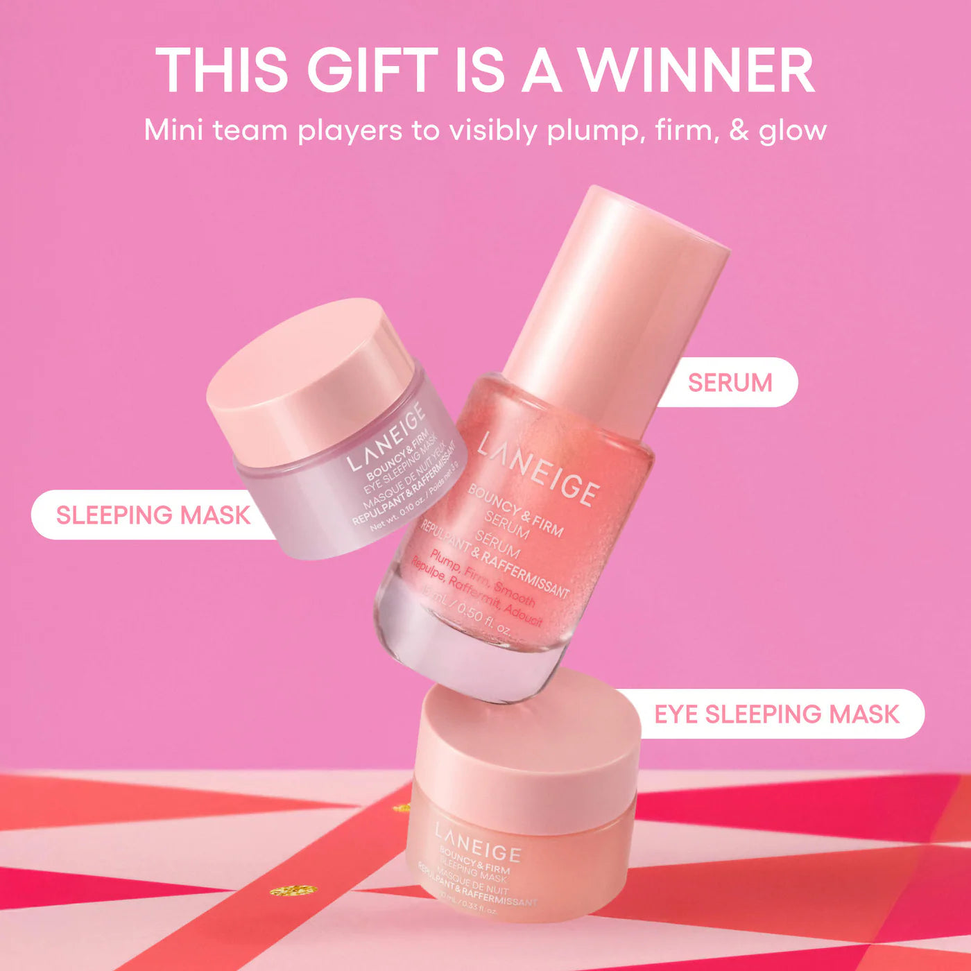 Pre-orden: LANEIGE | Bouncy & Firm Mini Skin Treats