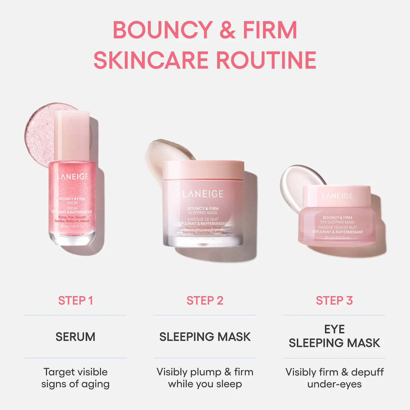 Pre-orden: LANEIGE | Bouncy & Firm Mini Skin Treats