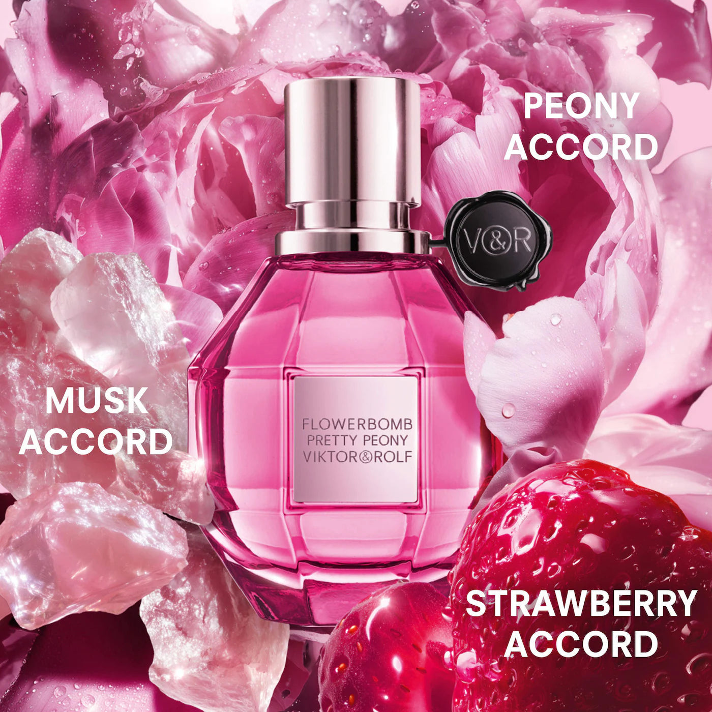 Pre-orden: Viktor&Rolf | Flowerbomb Pretty Peony Eau De Parfum Travel Spray with Peony & Strawberry