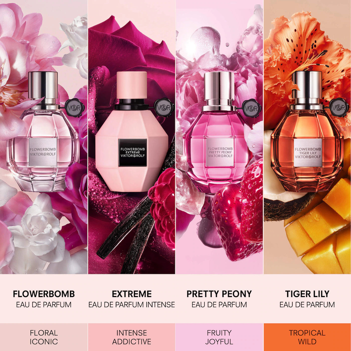 Pre-orden: Viktor&Rolf | Flowerbomb Pretty Peony Eau De Parfum Travel Spray with Peony & Strawberry