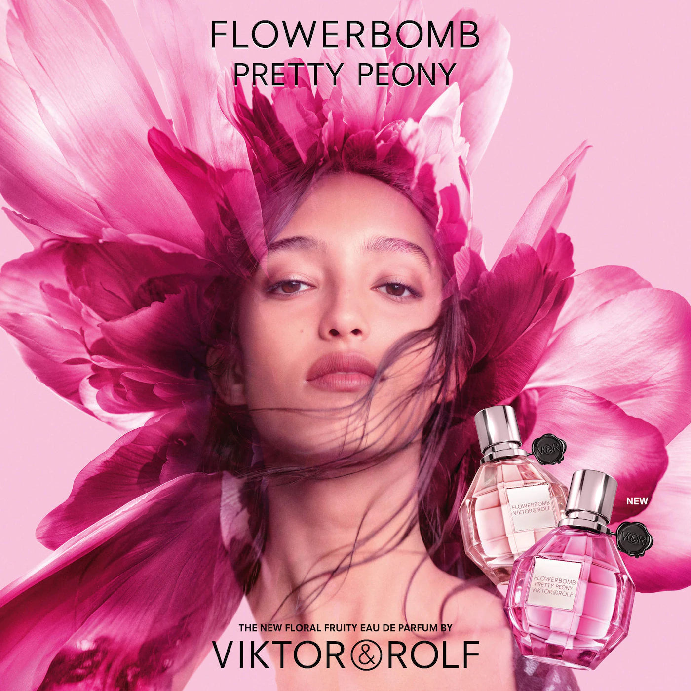 Pre-orden: Viktor&Rolf | Flowerbomb Pretty Peony Eau De Parfum Travel Spray with Peony & Strawberry