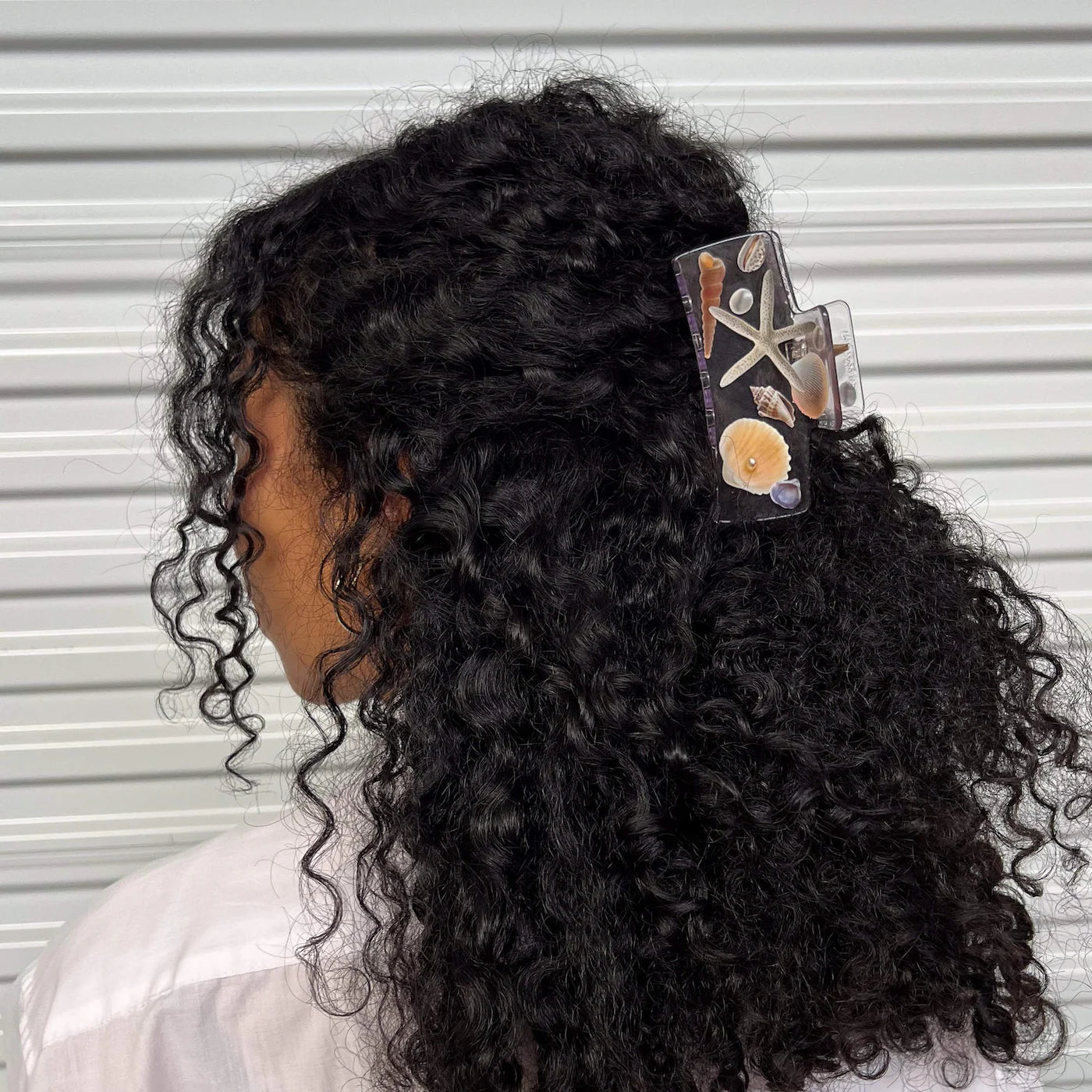 Pre-orden: Chunks | Box Hair Claw Clip in Seashell