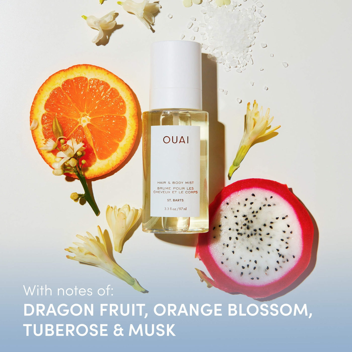 Pre-orden: Ouai | St. Barts Hair & Body Mist, Leave In Conditioner & Hair Oil Gift Set