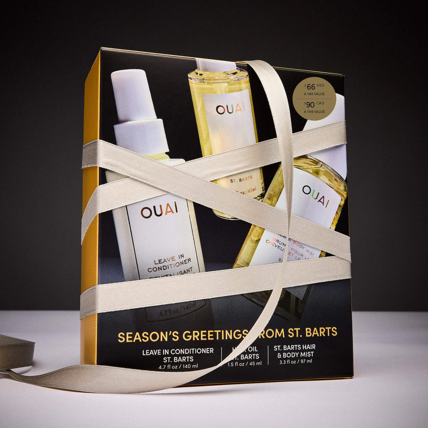 Pre-orden: Ouai | St. Barts Hair & Body Mist, Leave In Conditioner & Hair Oil Gift Set