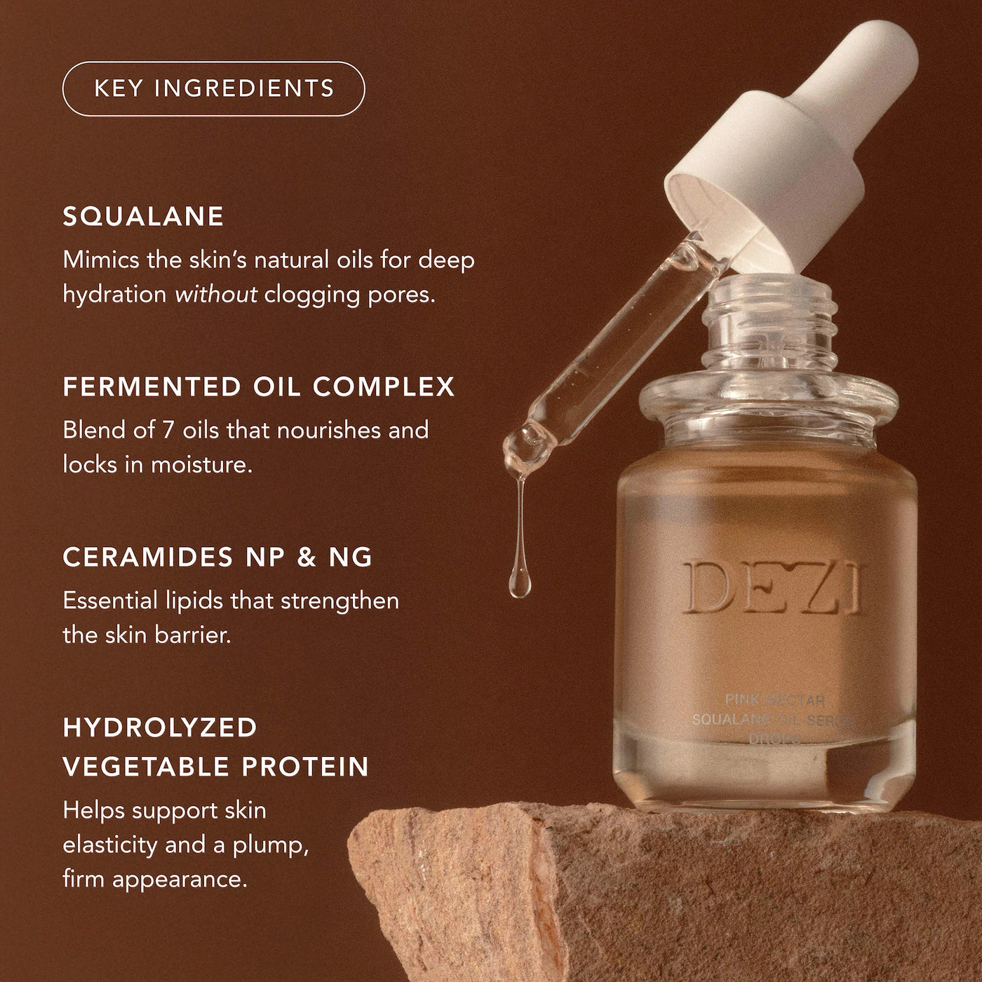 Pre-orden: Dezi Skin | Pink Nectar Squalane Oil-Serum Hydrating Drops